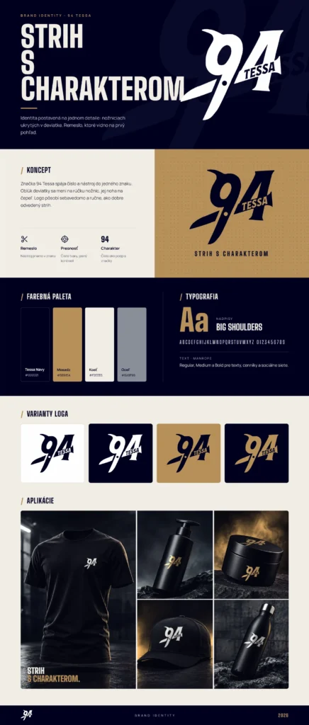 94 Tessa – brand identity board